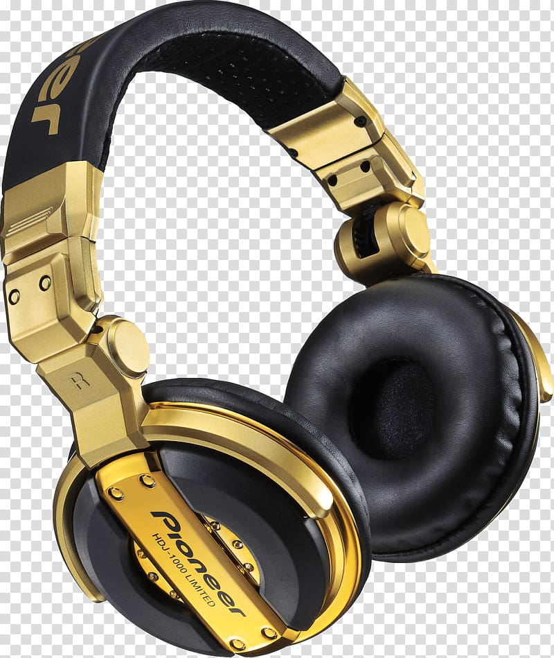 HDJ-1000 Disc jockey Headphones Pioneer Corporation Sound, headphones transparent background PNG clipart