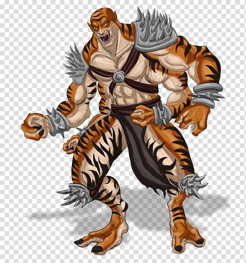 Tiger Goro Kintaro Sheeva Mortal Kombat X, tiger transparent background PNG clipart