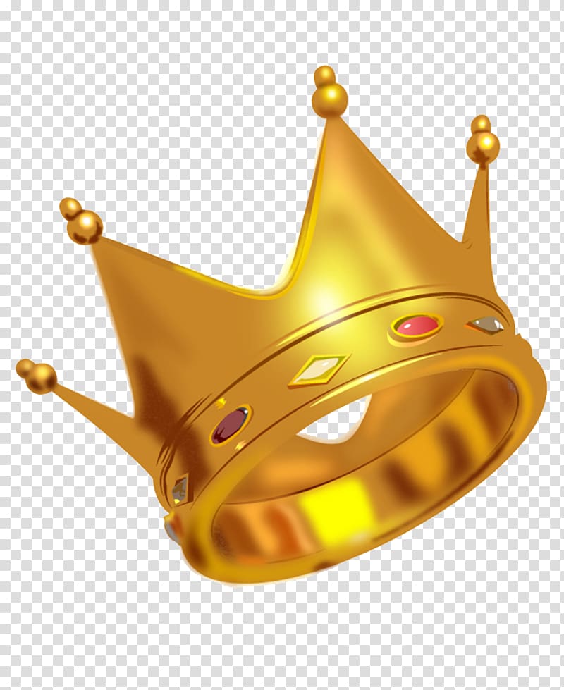 Euclidean Crown Illustration, Golden crown transparent background PNG clipart