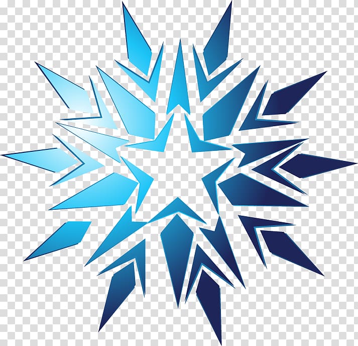 Snowflake Icon, Beautiful blue snowflake transparent background PNG clipart