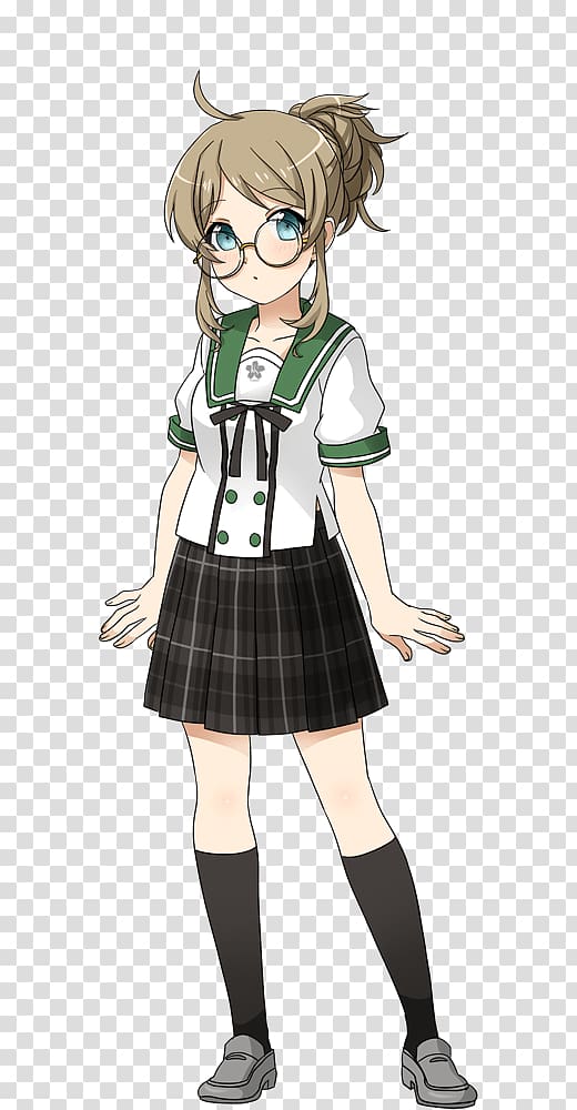 Ensemble Girls! School uniform Sock Anime, konan transparent background PNG clipart