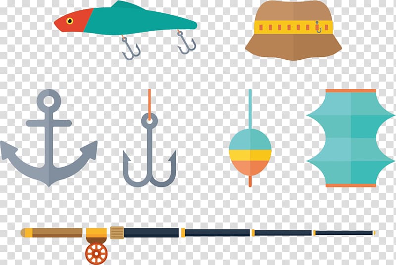 Fishing lure Fishing rod Fishing tackle, barbed hooks sea fishing rod pole transparent background PNG clipart
