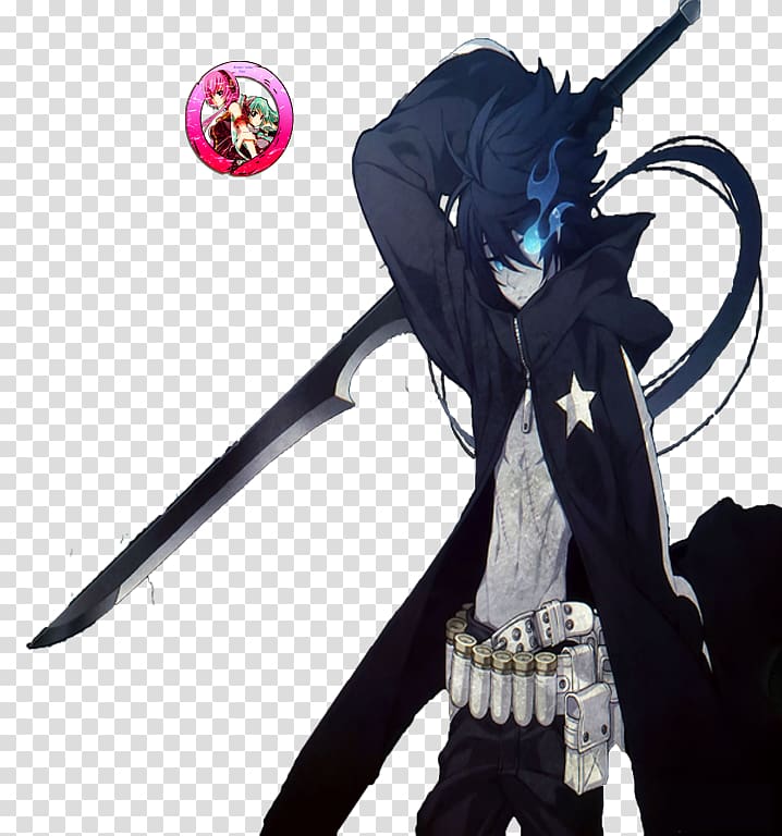 Black Rock Shooter: The Game Manga Anime Character, manga transparent background PNG clipart