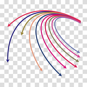 Arrow Euclidean , colored arrows decorative pattern transparent background PNG clipart thumbnail