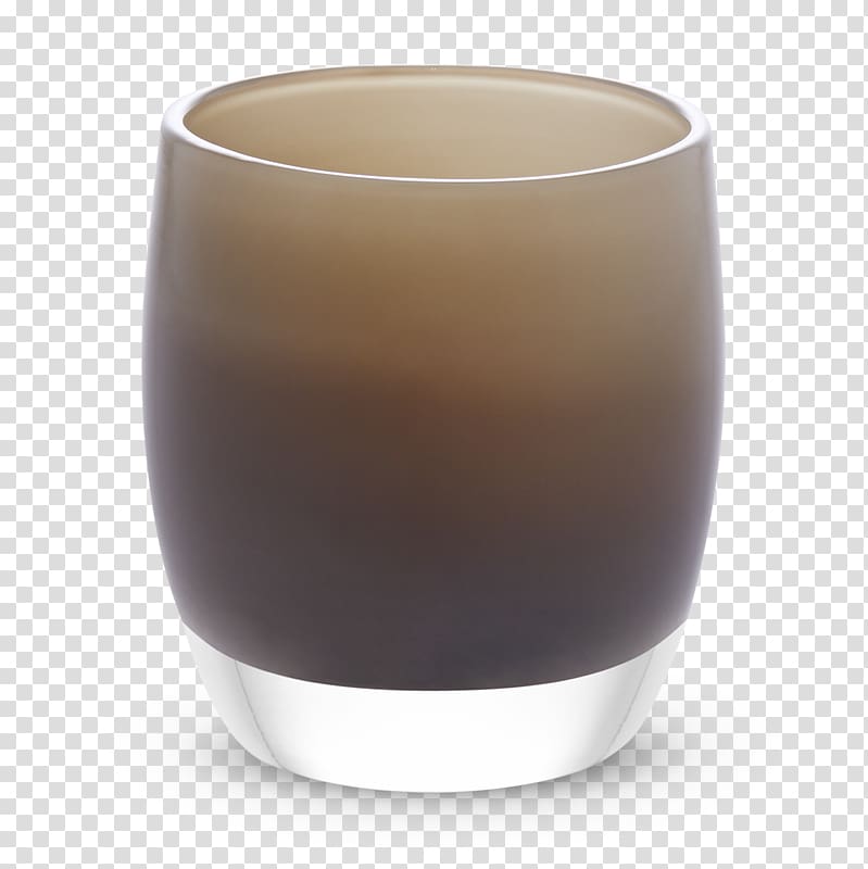 Glassybaby Brown Color Coffee cup, votive candles transparent background PNG clipart