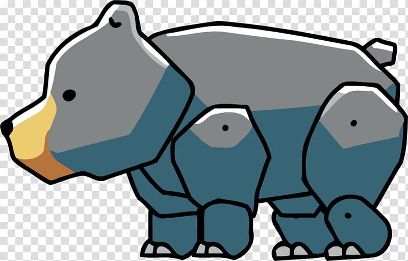 American black bear Brown bear Scribblenauts Wiki Polar bear, bears transparent background PNG clipart