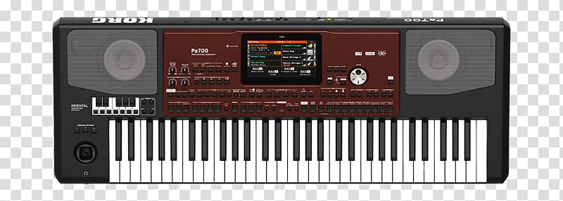 Electronic keyboard Korg Music workstation Musical keyboard, keyboard transparent background PNG clipart