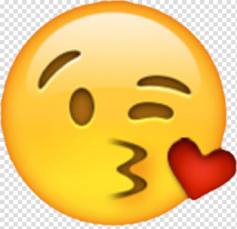 Emoji Emoticon Kiss Smiley , emoji hike transparent background PNG clipart