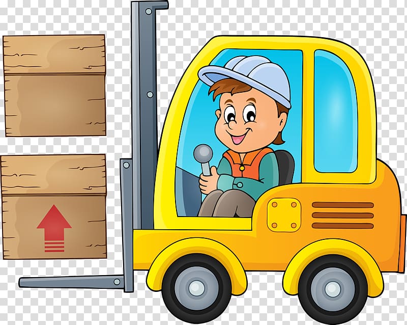Forklift operator Norma Regulamentadora Cargo Illustration, Little boy driving a car transparent background PNG clipart