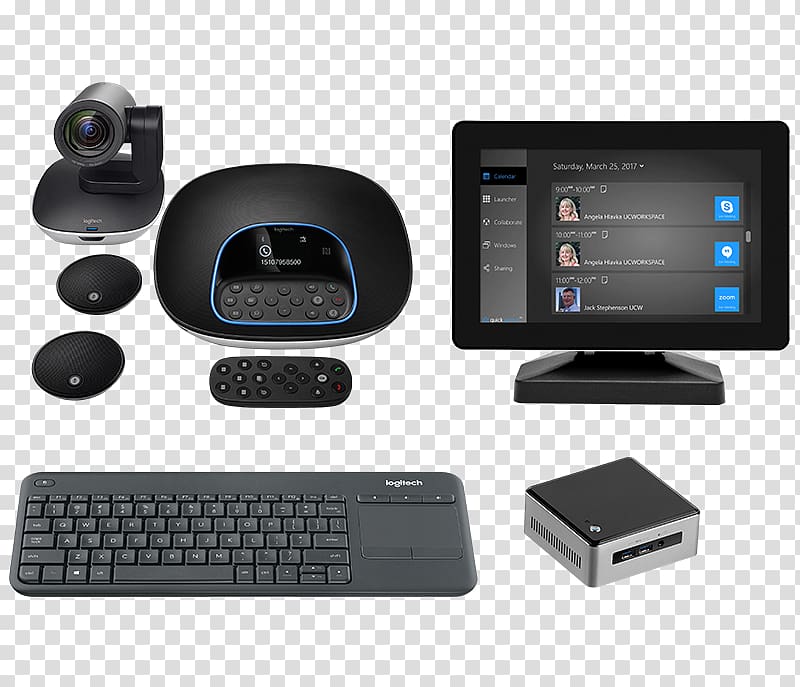 Microphone B & H Video Logitech Webcam Conferenccam Group Logitech Group Video Conferencing System with Expansion Mics 960-001060 Logitech 960-001054 Group Hd Video And Audio Conferencing System, Video Conferencing Kit, microphone transparent background PNG clipart
