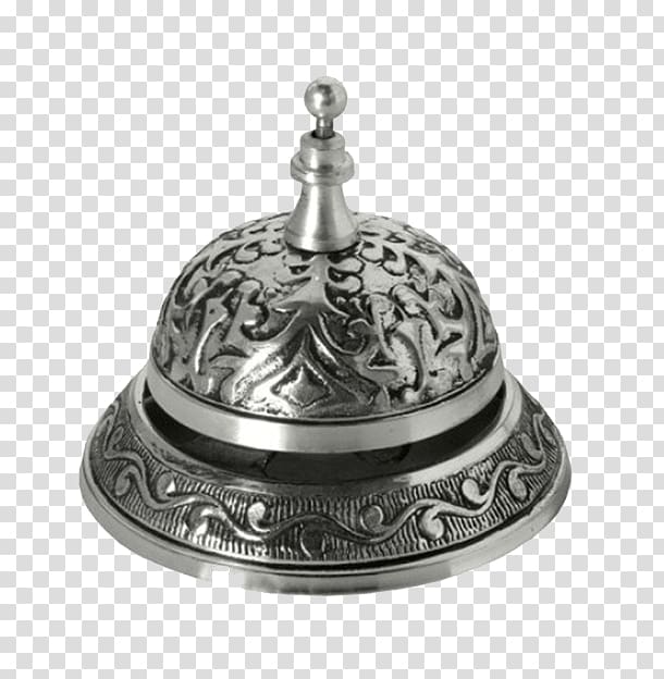 Silver Bell Brass Bronze, silver transparent background PNG clipart