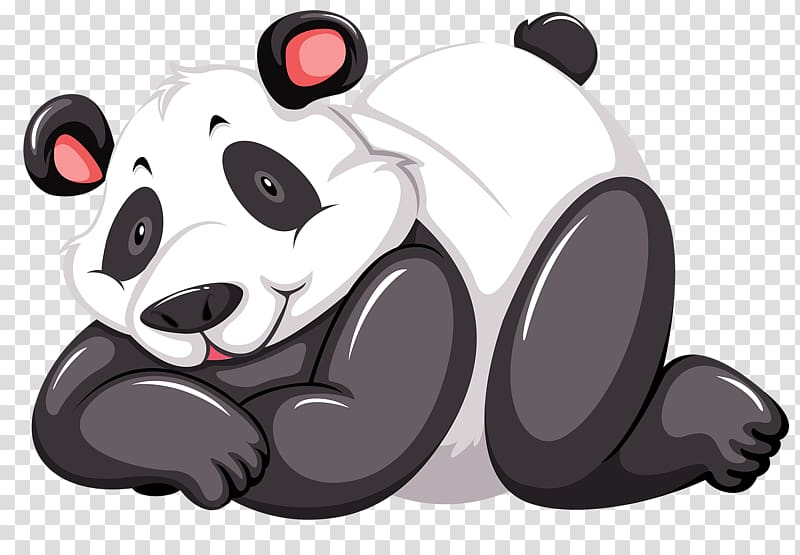 Giant panda Red panda Bear Human body , Cute Panda transparent background PNG clipart