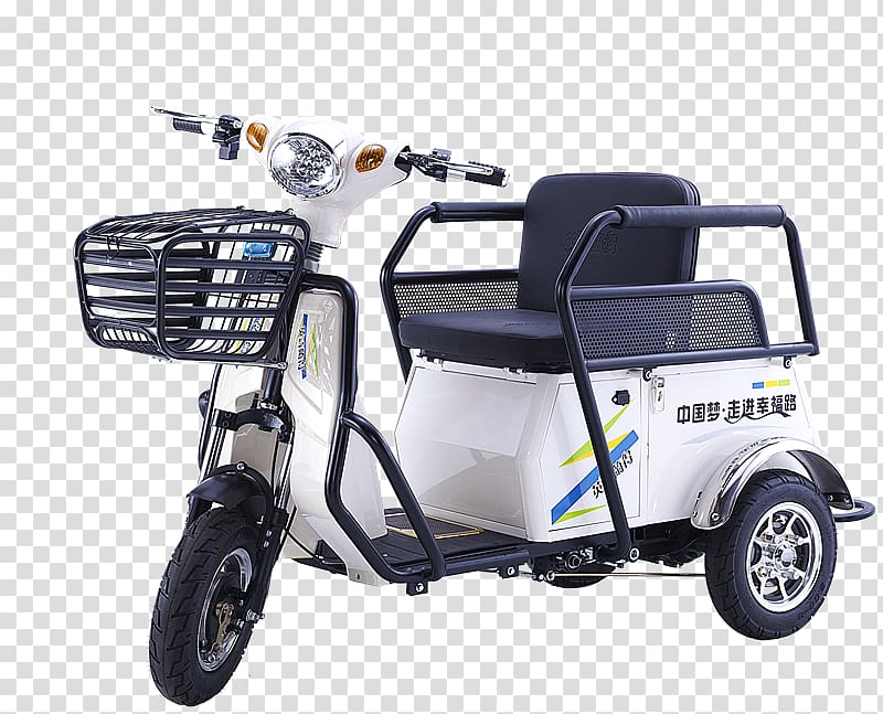 Electric vehicle Auto rickshaw Scooter Bicycle, scooter transparent background PNG clipart