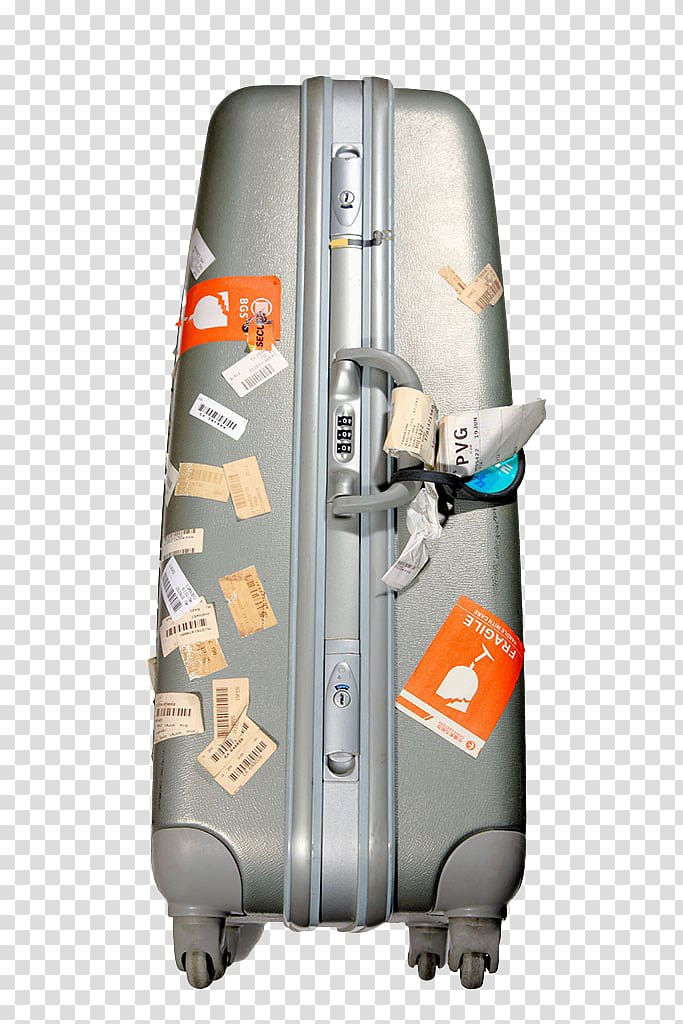 Suitcase Travel Box Rimowa Samsonite, Silver suitcase transparent background PNG clipart