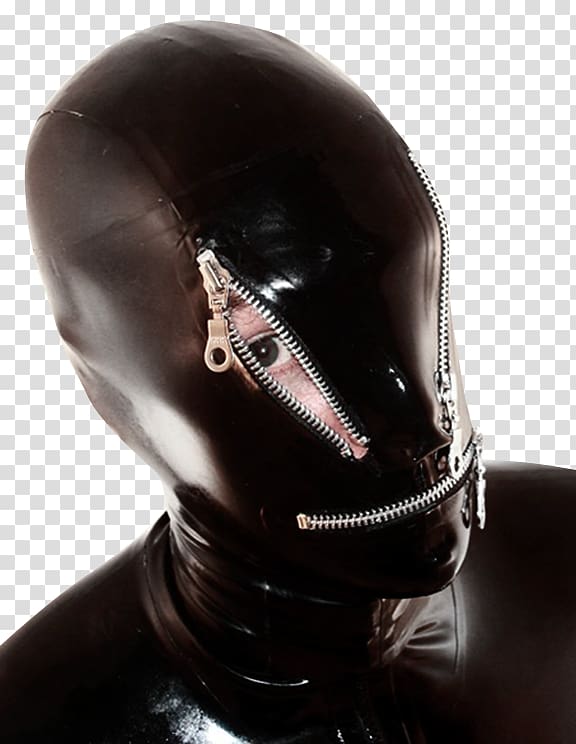 Latex mask Latex mask Hood Zipper, mask transparent background PNG clipart
