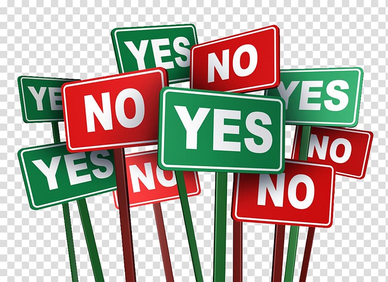 yes no clipart