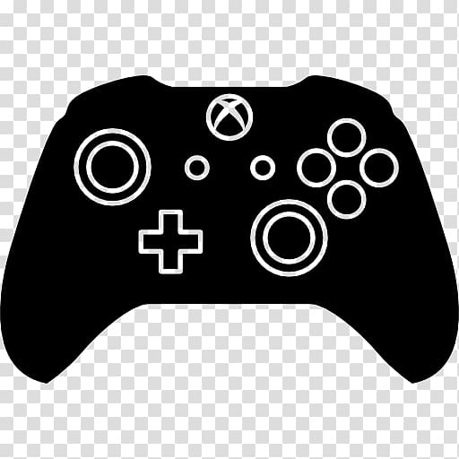 Xbox 360 controller Xbox One controller Black, gamepad transparent background PNG clipart