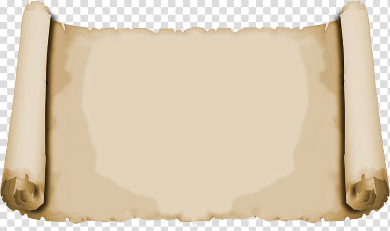Paper Parchment Scroll , hand-painted scenery transparent background PNG clipart