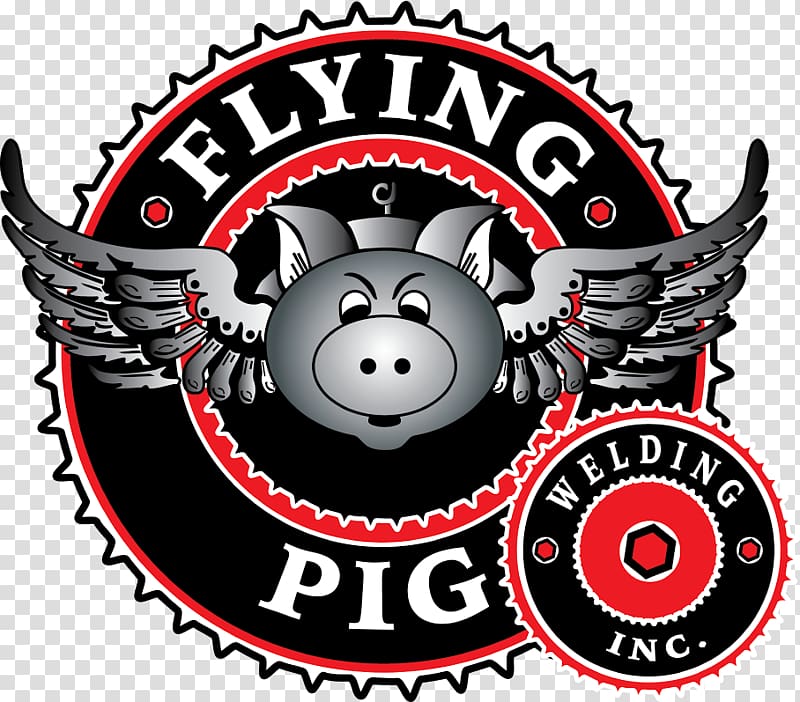 Logo Recreation Animal Font, Pig flying transparent background PNG clipart