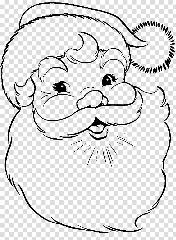 Santa Claus Coloring book Mrs. Claus Colouring Pages Christmas Coloring Pages, santa claus transparent background PNG clipart