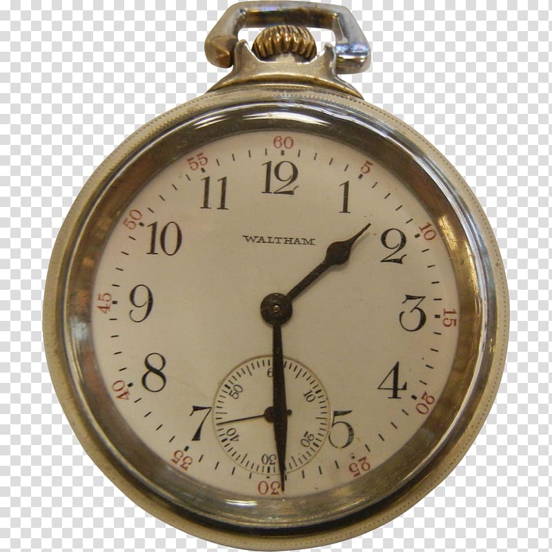 Clock Waltham Watch Company Waltham Watch Company Pocket watch, Pocket watch transparent background PNG clipart