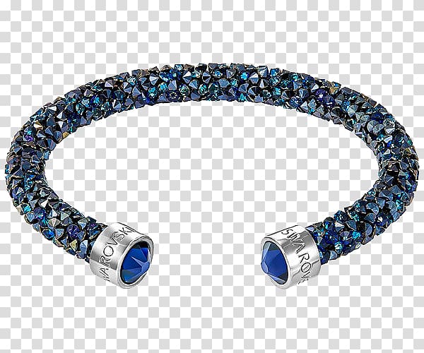 Earring Swarovski AG Bracelet Jewellery Crystal, Swarovski blue crystal bracelet jewelry transparent background PNG clipart