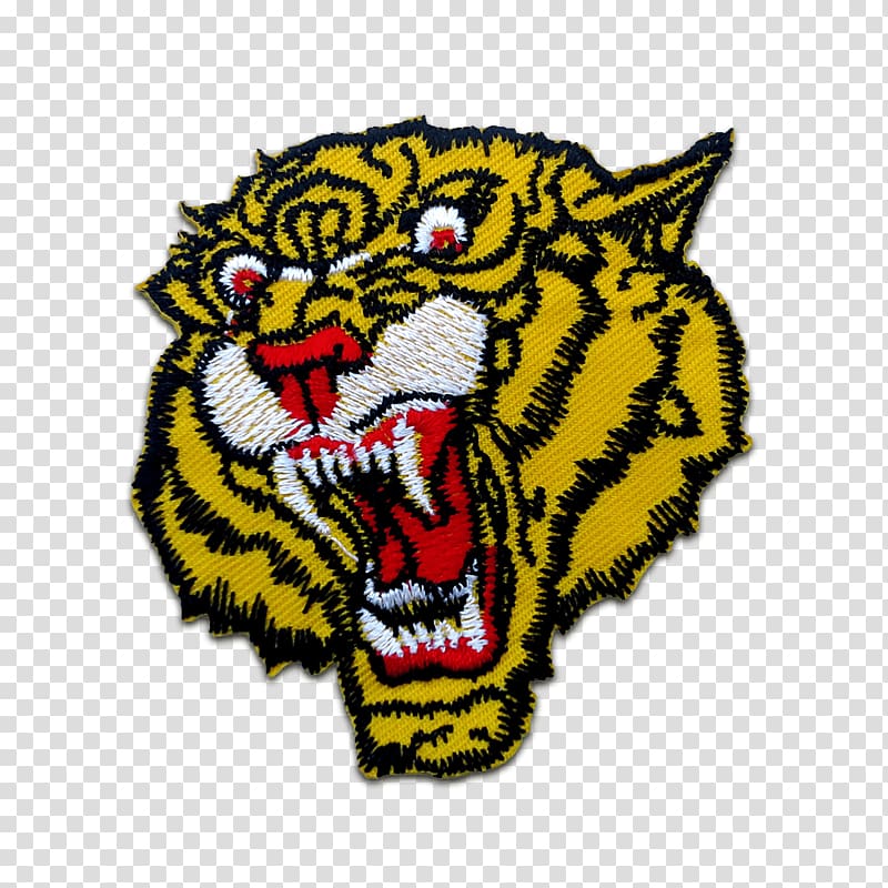 Tiger Textile Iron-on Embroidered patch Embroidery, Tom Und Jerry transparent background PNG clipart