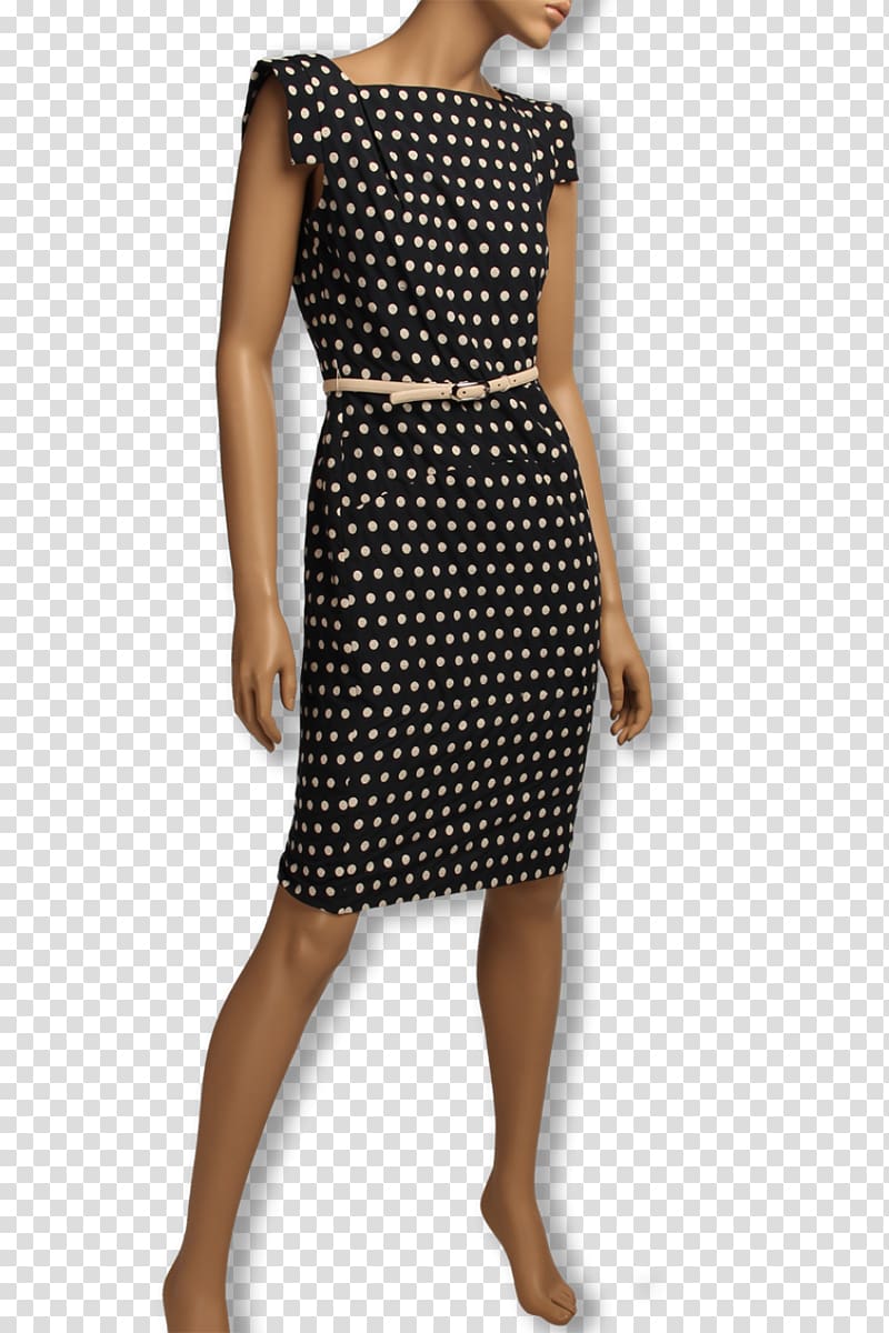 Little black dress Polka dot Shoulder, dress transparent background PNG clipart