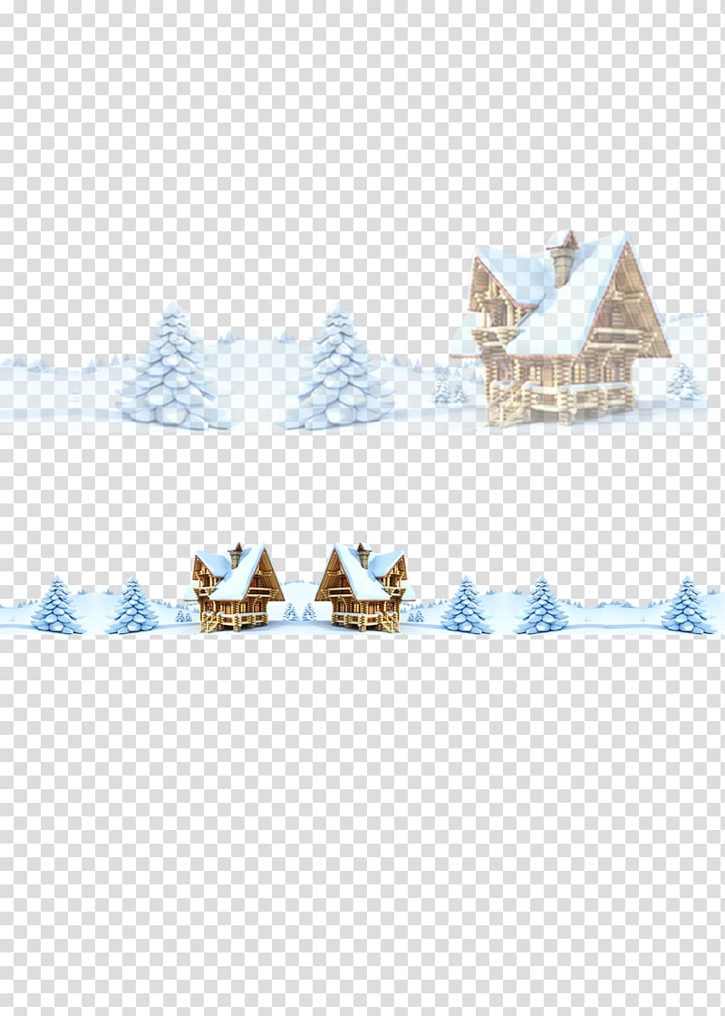 Snow Santa Claus Christmas, Snow house material transparent background PNG clipart