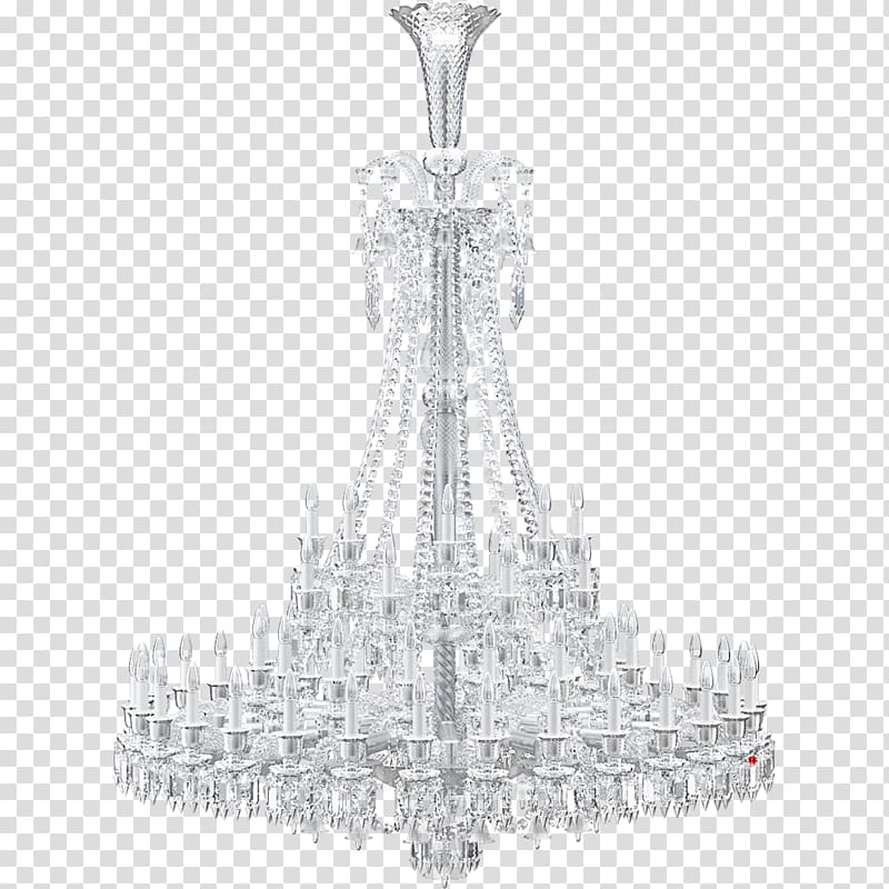 Chandelier Light fixture Lighting Baccarat Lead glass, chandelier transparent background PNG clipart