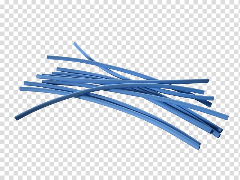 Heat Shrink Tubing Blue Plastic Polyolefin Electronics, others transparent background PNG clipart