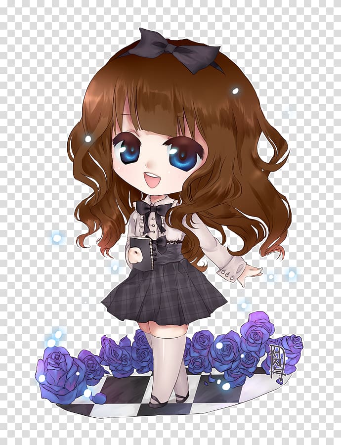 Anime Chibi Mangaka Kawaii, Anime transparent background PNG clipart