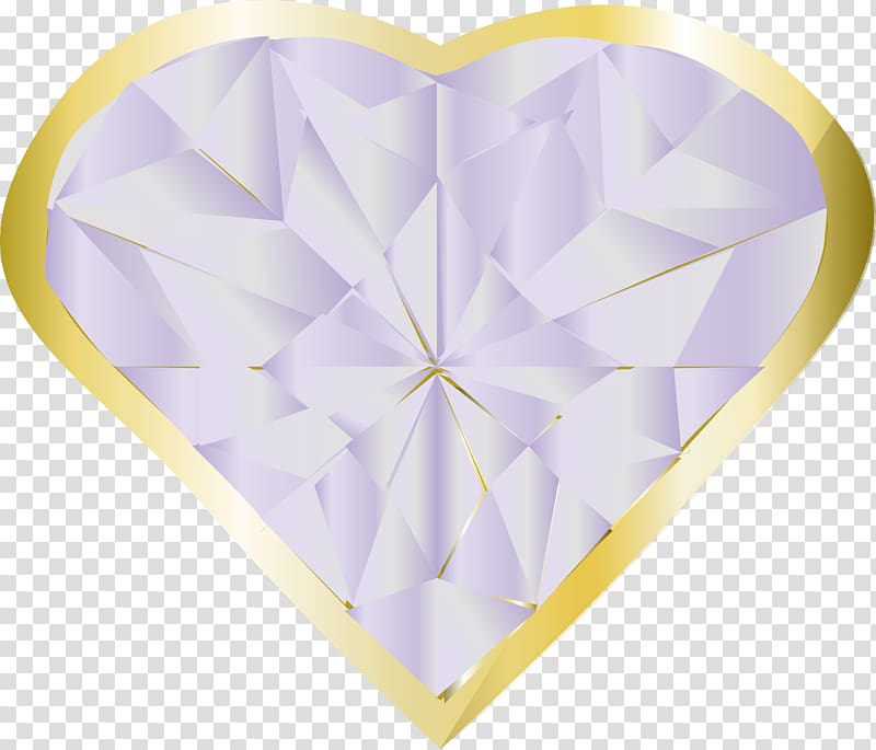 Lilac Lavender Yellow Purple Violet, gold heart transparent background PNG clipart