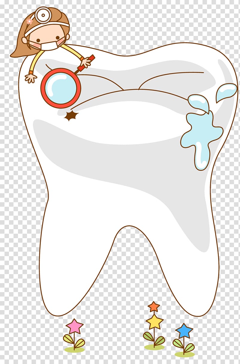 Person Holding Magnifying Glass Near Tooth Tooth Brushing Mouth