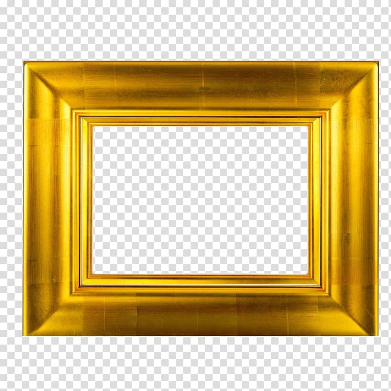 frame Oil painting , Gold Frame transparent background PNG clipart