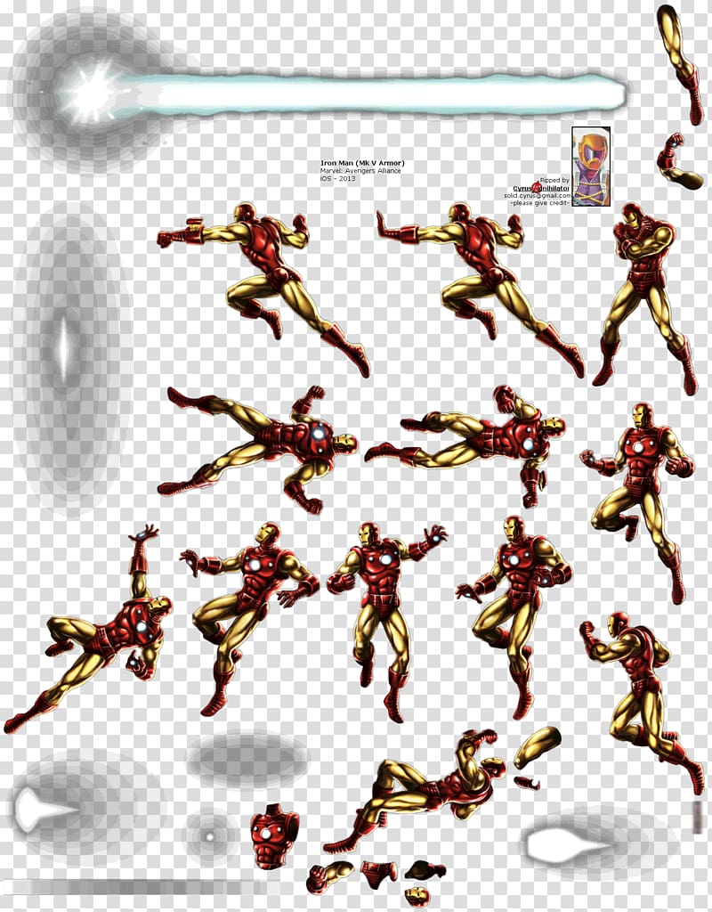 Iron Man Marvel: Avengers Alliance Super Nintendo Entertainment System GameCube Sprite, Marvel sprite transparent background PNG clipart