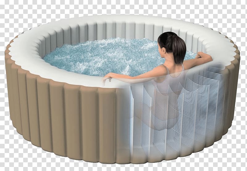 Intex Inflatable Portable Hot Tub Spa Baths Swimming Pools, bath transparent background PNG clipart