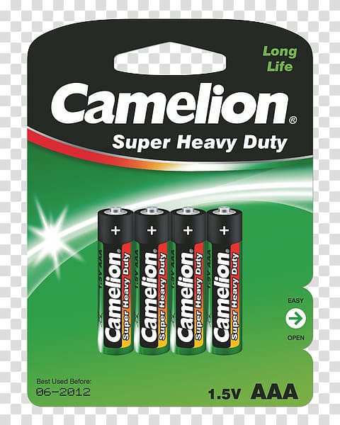 Nine-volt battery Electric battery AAA battery Rechargeable battery, Camelion transparent background PNG clipart