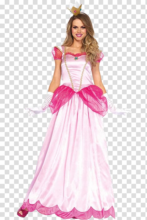 Princess Peach Halloween costume Dress Clothing, dress transparent background PNG clipart