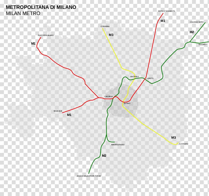 Transit map Rapid transit Bus Milan Metro, map transparent background PNG clipart