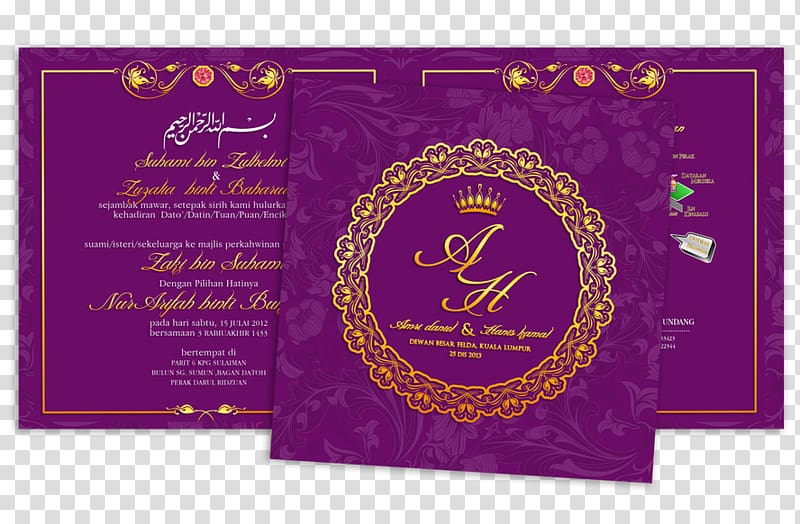 Wedding invitation Greeting & Note Cards Post Cards, KAD KAHWIN transparent background PNG clipart