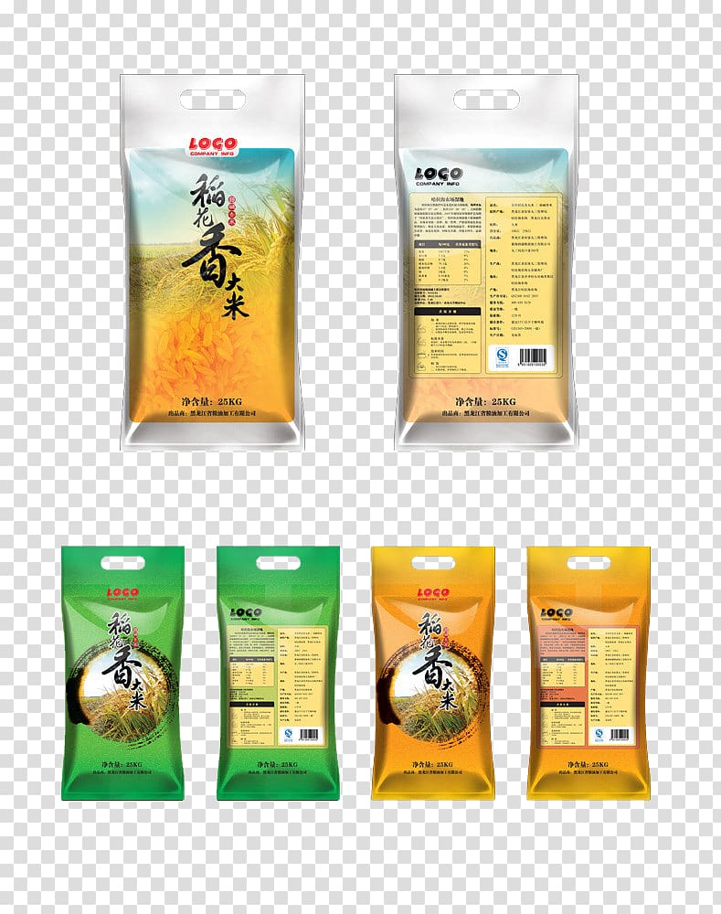 Flour Packaging and labeling Rice, Hanging flour packaging transparent background PNG clipart