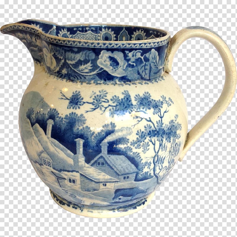 Jug Ceramic Vase Blue and white pottery, vase transparent background PNG clipart