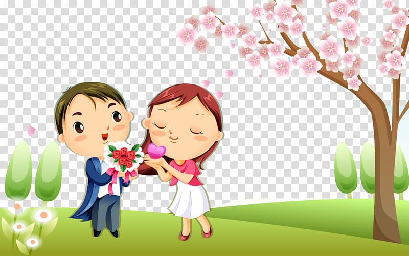 Love Urdu poetry Hindi Girlfriend Romance, Cartoon wedding transparent background PNG clipart