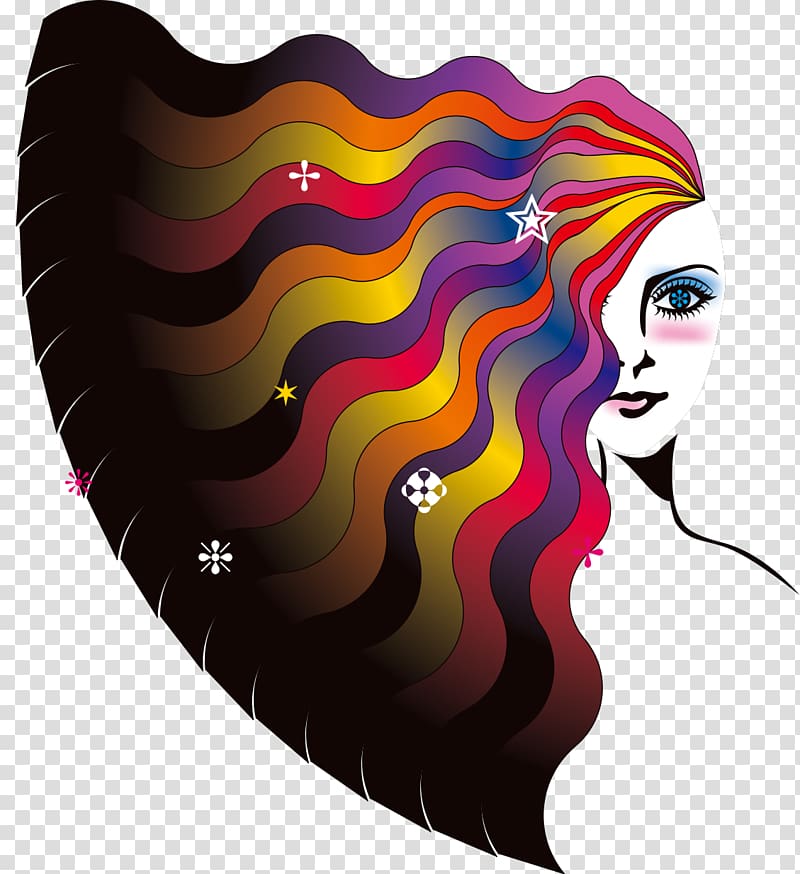 Hair Capelli Graphic design, Creative hair transparent background PNG clipart