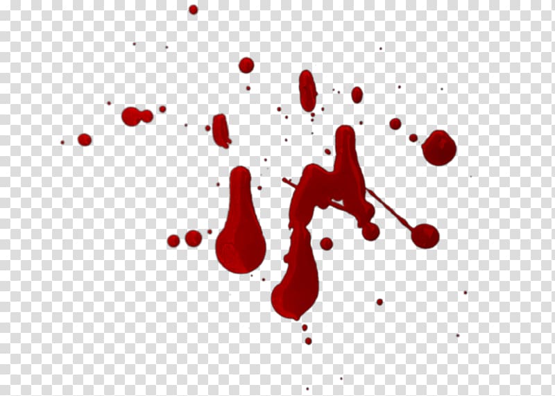 Bloodstain pattern analysis , blood transparent background PNG clipart