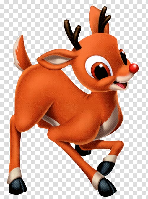 Rudolph the red nosed reindeer red background