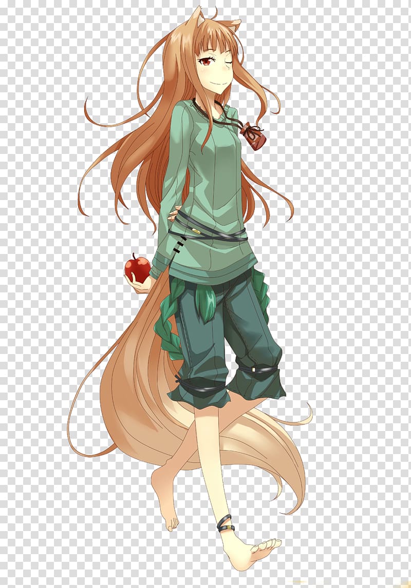 Spice and Wolf Anime Manga Fan art, spice and wolf transparent background PNG clipart