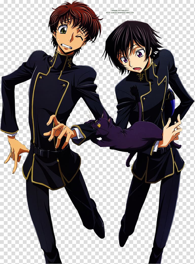 Lelouch Lamperouge Suzaku Kururugi Nunnally Lamperouge Geass Anime, Anime transparent background PNG clipart