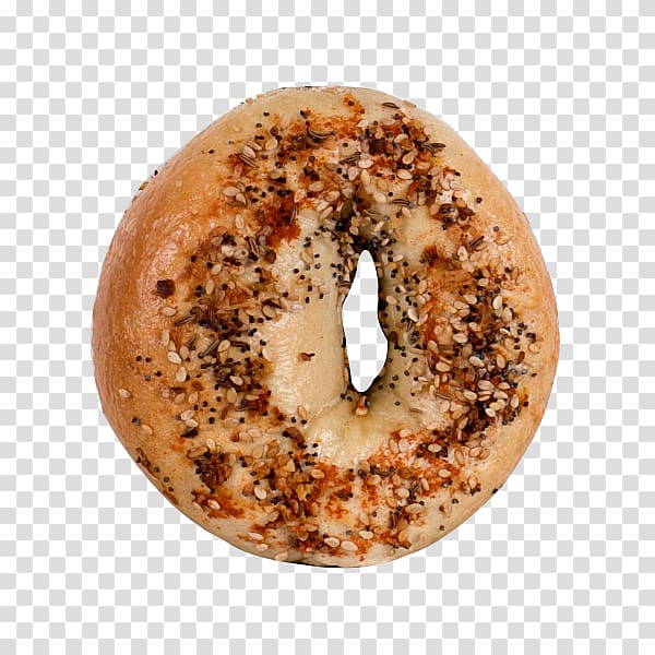 Everything bagel Za\'atar Food Poppy seed, bagel transparent background PNG clipart